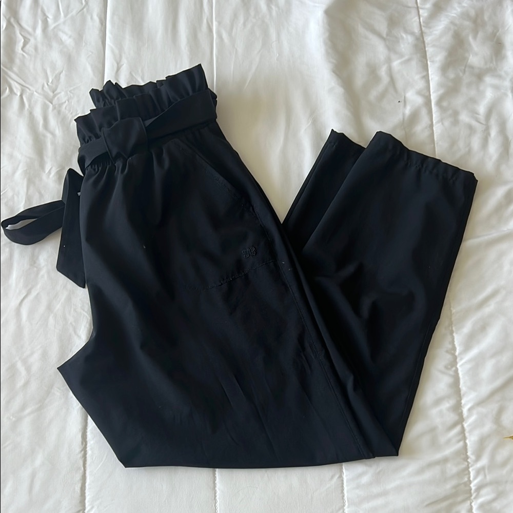Albion fit black paper bag waist